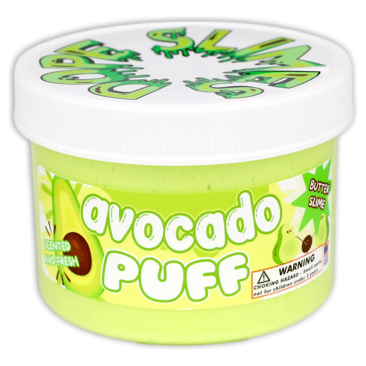 Dope Slimes 8 oz Avocado Puff Slime - Owl & Goose Gifts