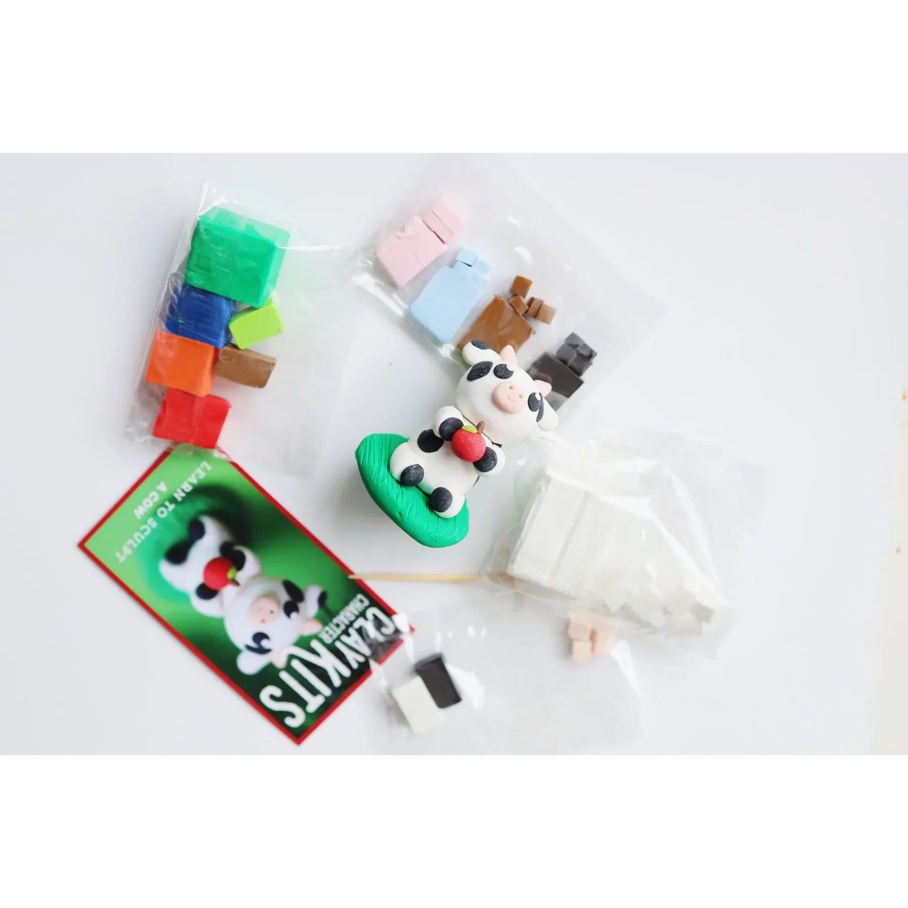 The Make Station DIY Polymer Clay Kit: Calla the Cow