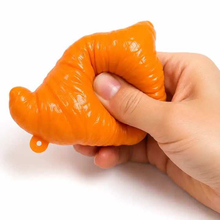 Crunchy Croissant Squishy 3 Inch Crunchy ASMR Squishy Sensory Toy