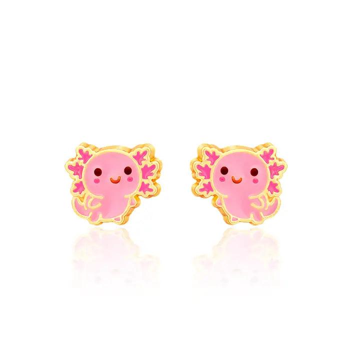 Girl Nation: Axolotl Love Cutie Stud Hypoallergenic Earrings