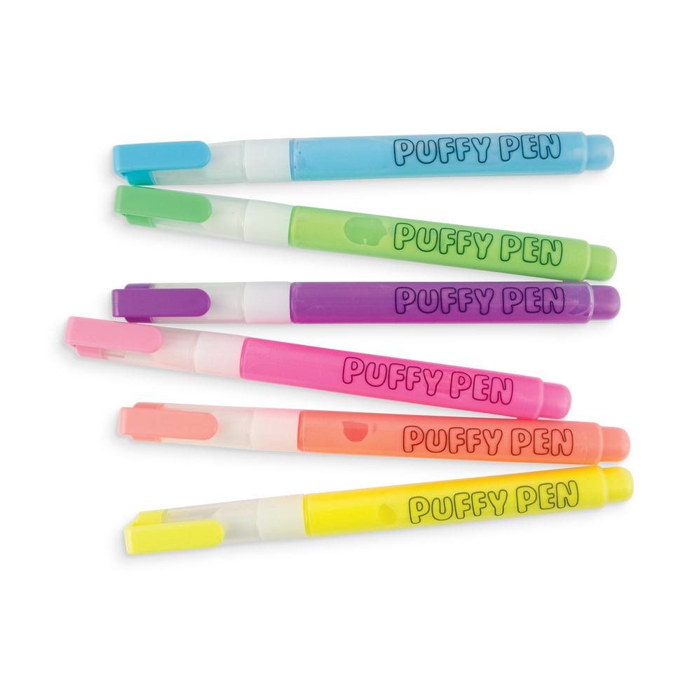Ooly Magic Puffy Neon Pens (Set of 6)