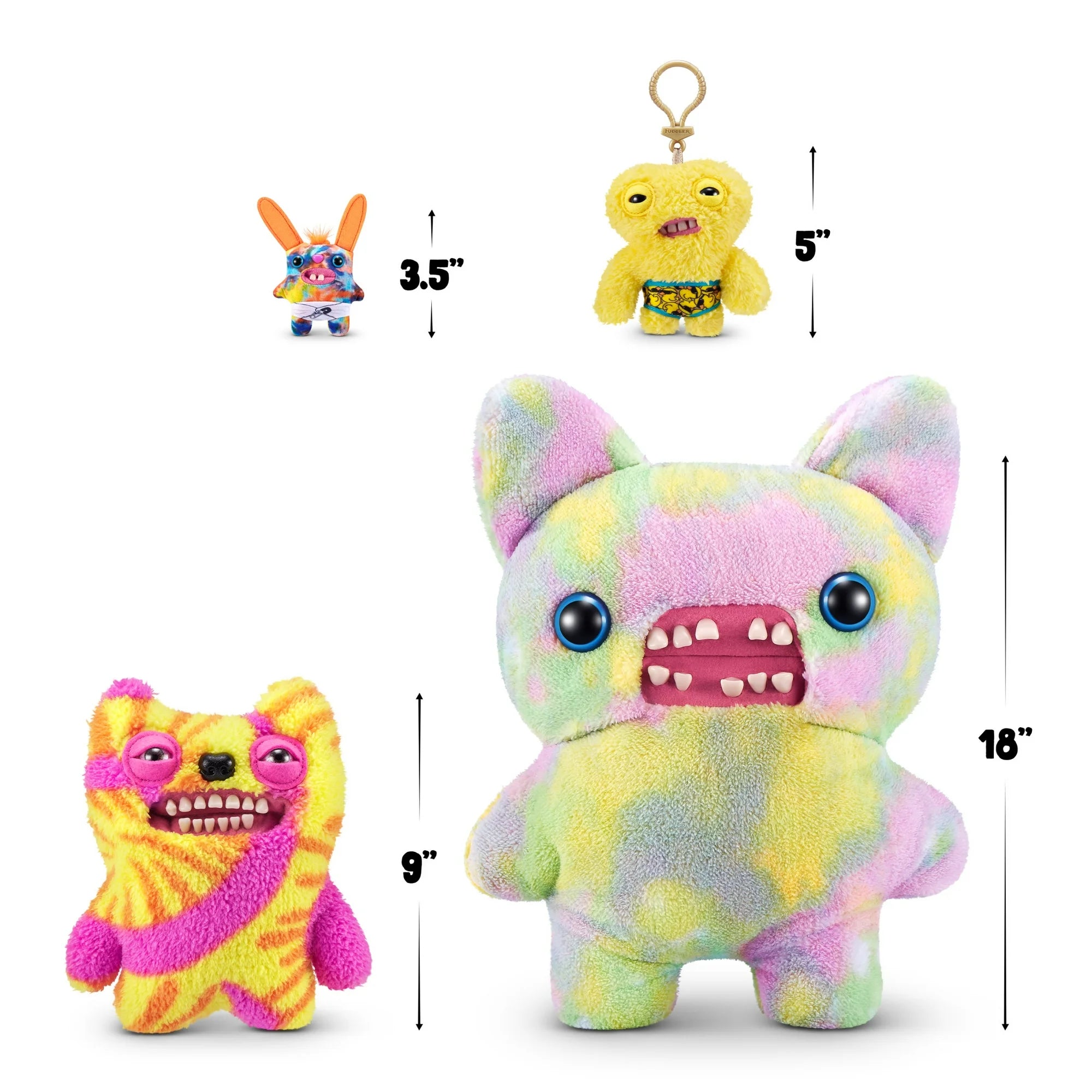Zuru Fugglers 5 Inch Plush Keyring - Squidge