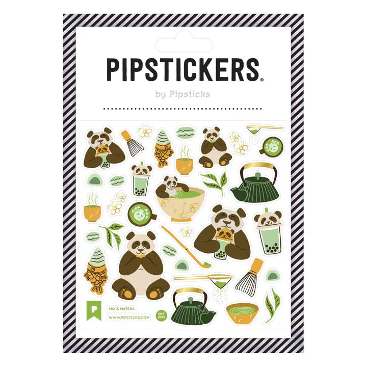 Pipsticks Mix & Matcha Panda Sticker Sheet