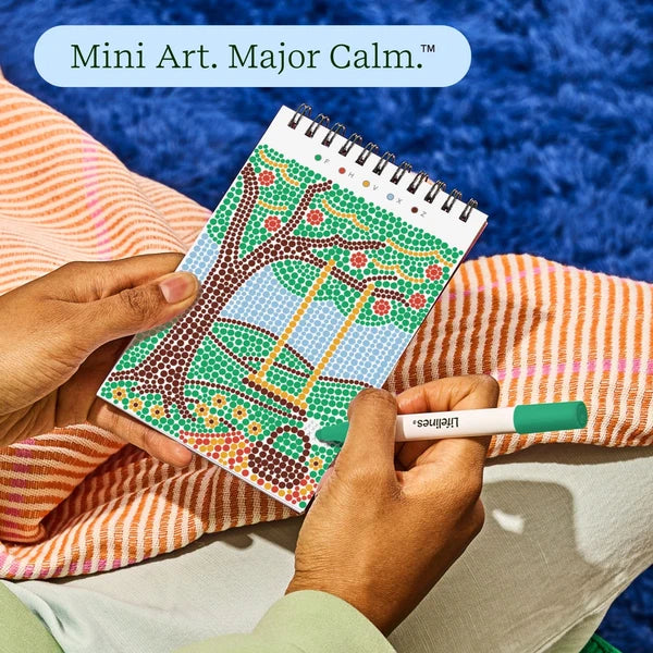 Lifelines FlowArt MINI Dot-By-Letter - Small Town Serenity - Meditative Art