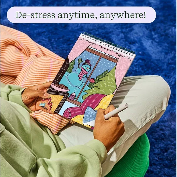 Lifelines FlowArt Color-To-Reveal - Home For The Holidays - Scented Holiday Meditative Art