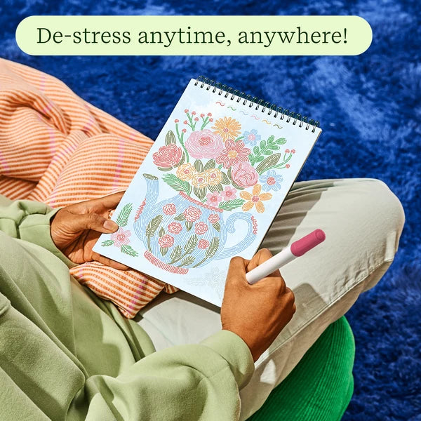 Lifelines FlowArt Trace-By-Line - Brunch In Bloom - Meditative Art