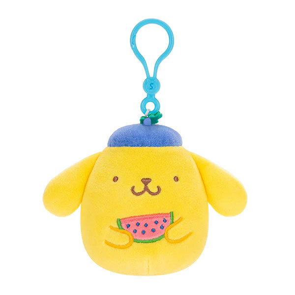 Squishmallow 3.5 Inch Sanrio Tropical Pompompurin Plush Clip