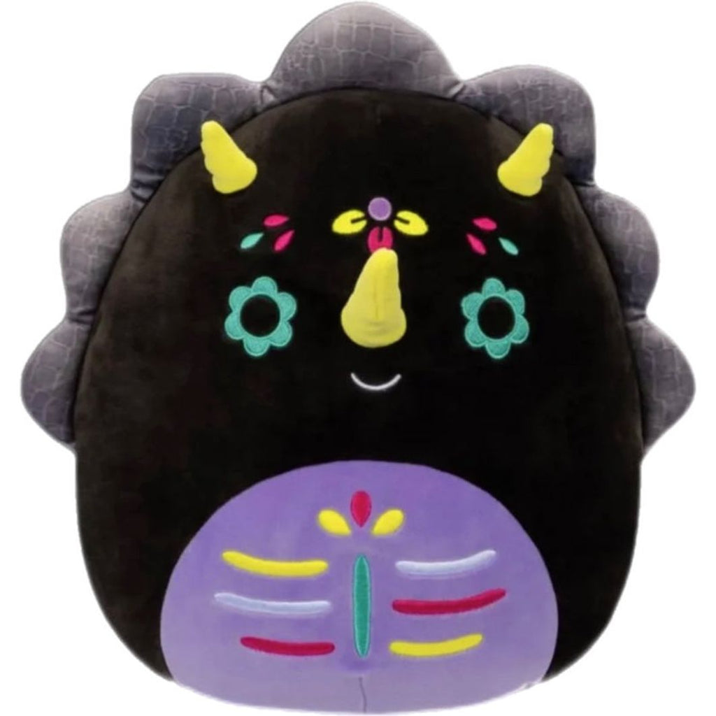 Squishmallow 8 Inch Tetero the Triceratops Day of the Dead Plush Toy