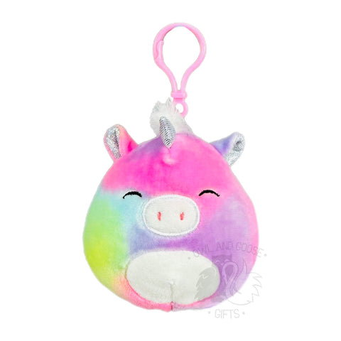 Squishmallow 3.5 Inch Phoenix the Unicorn Plush Clip
