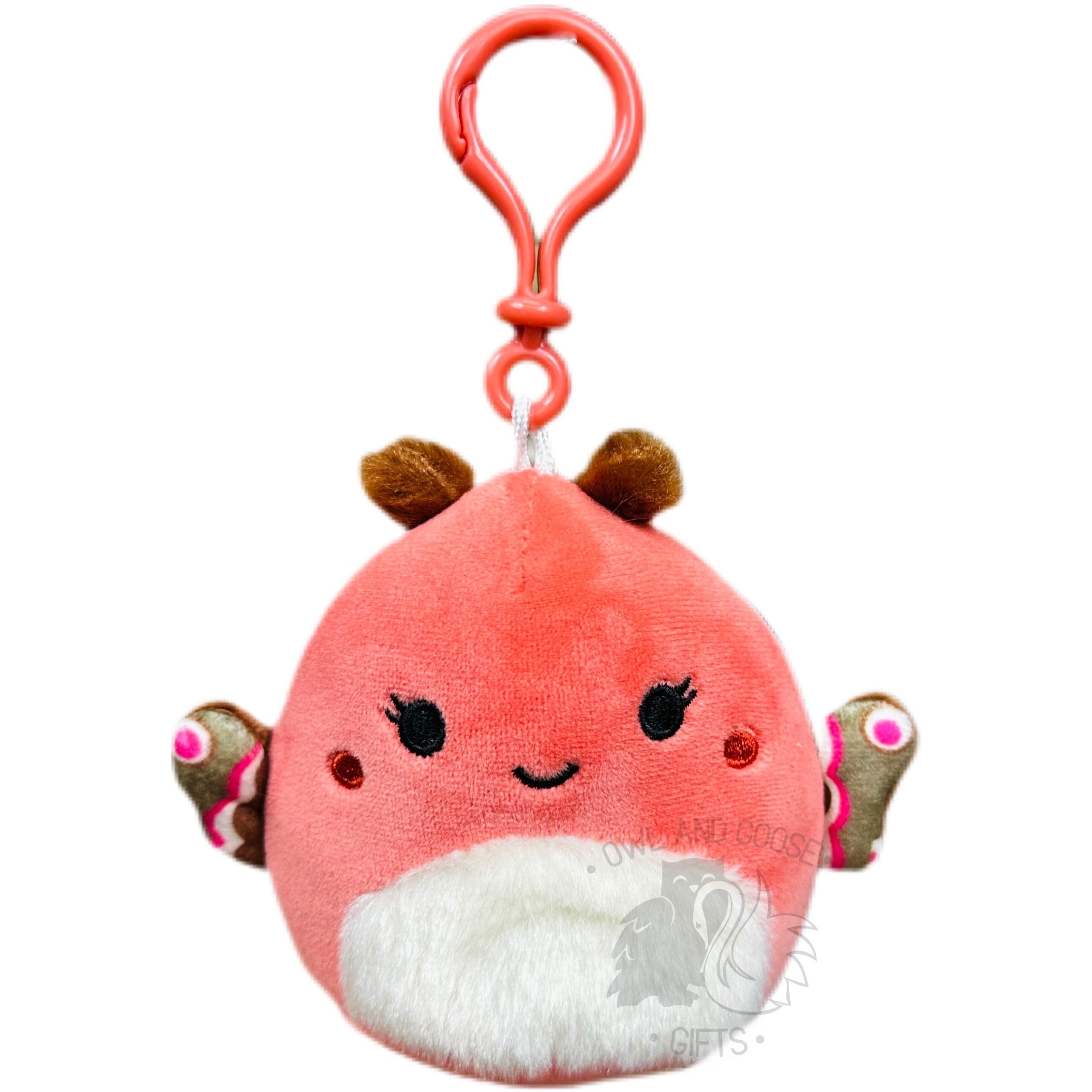 Squishmallow 3.5 Inch Mirren the Moth Plush Clip