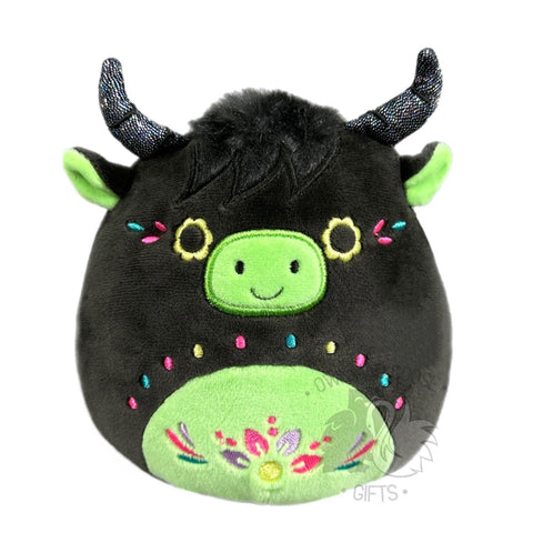 Squishmallow 5 Inch Catrina the Highland Cow Day of the Dead Plush Toy