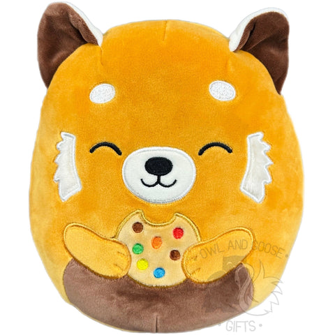 Squishmallow 12 Inch Seth the Red Panda with Cookie Plush Toy