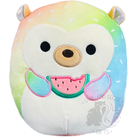 Squishmallow 8 Inch Bowie the Hedgehog with Watermelon Plush Toy