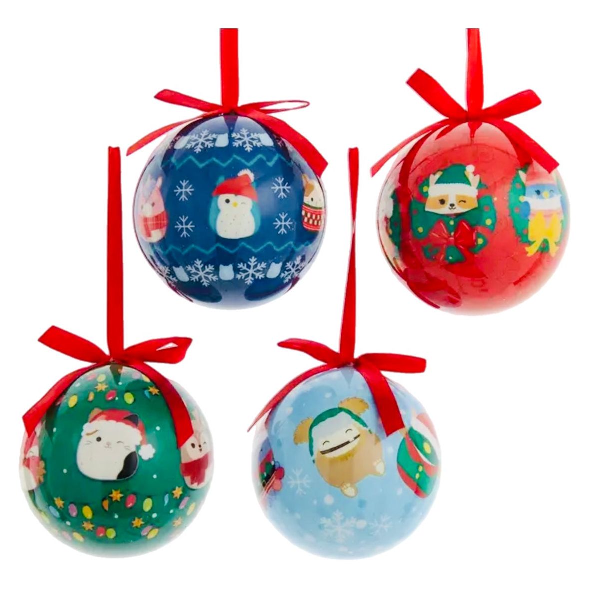 Squishmallow 3" Decoupage Christmas Ornament - CHOOSE YOUR COLOR - Owl & Goose Gifts