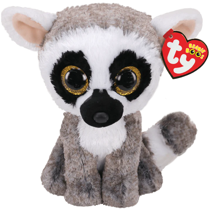 Ty Beanie Boos 6 Inch Linus the Lemur Plush Toy
