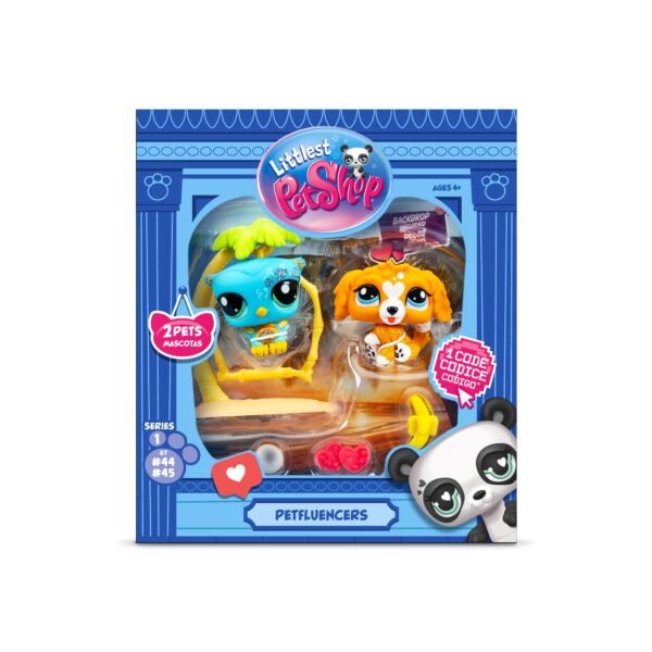 Littlest Pet Shop Petfluencer Pairs Play Set - Owl #44 and Spaniel #45 - Owl & Goose Gifts