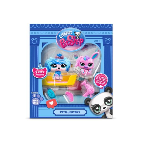 Littlest Pet Shop Petfluencer Pairs Play Set - Dog #48 and Bunny #49 - Owl & Goose Gifts