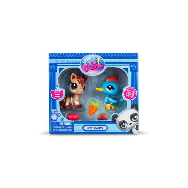 Littlest Pet Shop Pet Pairs Play Set - Pony #19 and Woodpecker #23 - Owl & Goose Gifts