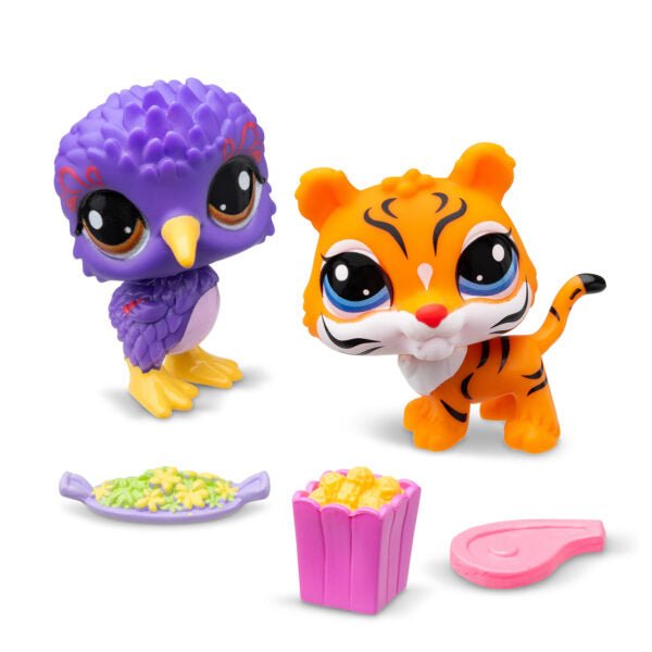 Littlest Pet Shop Pet Pairs Play Set - Kiwi #22 and Tiger #26 - Owl & Goose Gifts