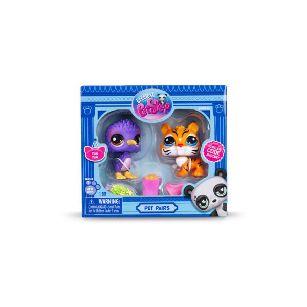 Littlest Pet Shop Pet Pairs Play Set - Kiwi #22 and Tiger #26 - Owl & Goose Gifts