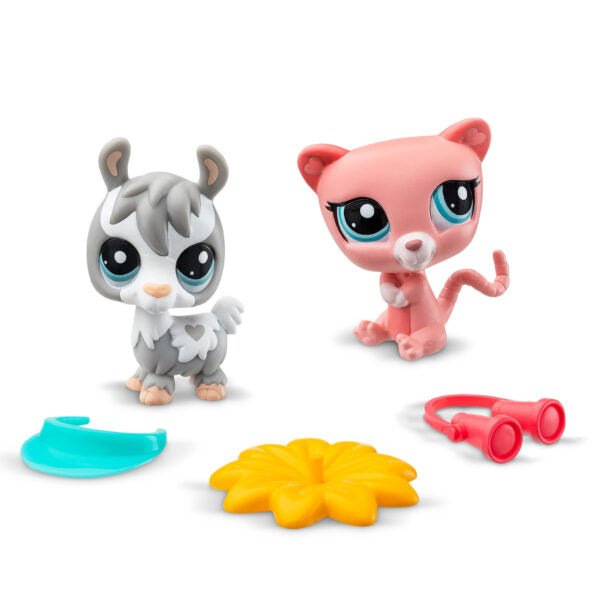 Littlest Pet Shop Pet Pairs Play Set - Llama #28 and Possum #32 - Owl & Goose Gifts