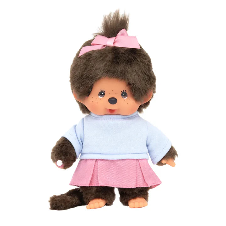 Monchhichi 8 Inch Skirt Girl Plush Doll Toy