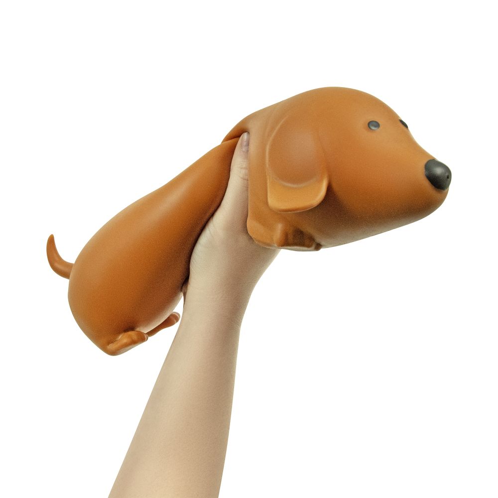 Keycraft 12 Inch Big Squij Dachshund Jumbo Squishy Sensory Fidget Toy
