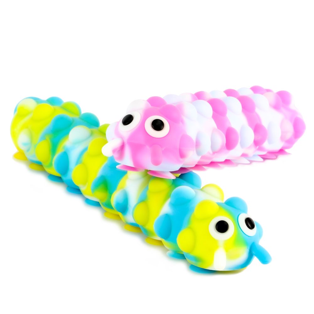 Keycraft Tutti Frutti Caterpillar Air Filled Squishy Sensory Fidget Toy - Assorted