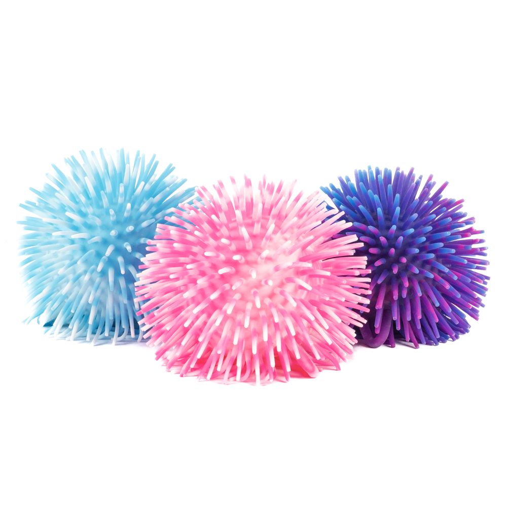 Keycraft Tutti Frutti Caterpillar Puffer Ball Air Filled Squishy Sensory Fidget Toy - Assorted