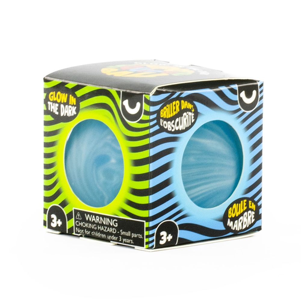Keycraft 2.5 Inch Glow in the Dark Super Squidge Ball Squishy Sensory Toy - Assorted