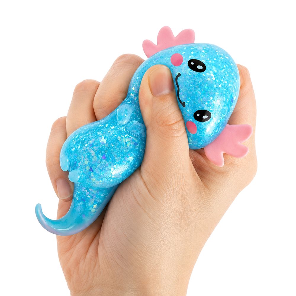 Keycraft 3 Inch Sparkly Axolotl Maltose Squishy Sensory Toy - Assorted