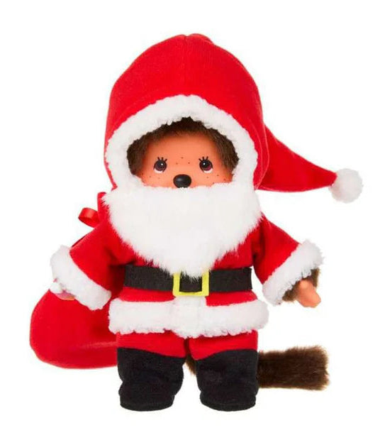 Monchhichi 8 Inch Santa Claus Boy Plush Doll Toy