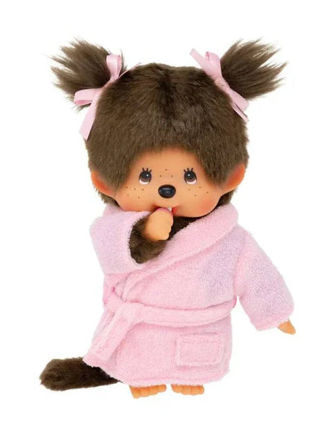 Monchhichi 8 Inch Bathrobe Girl Plush Doll Toy
