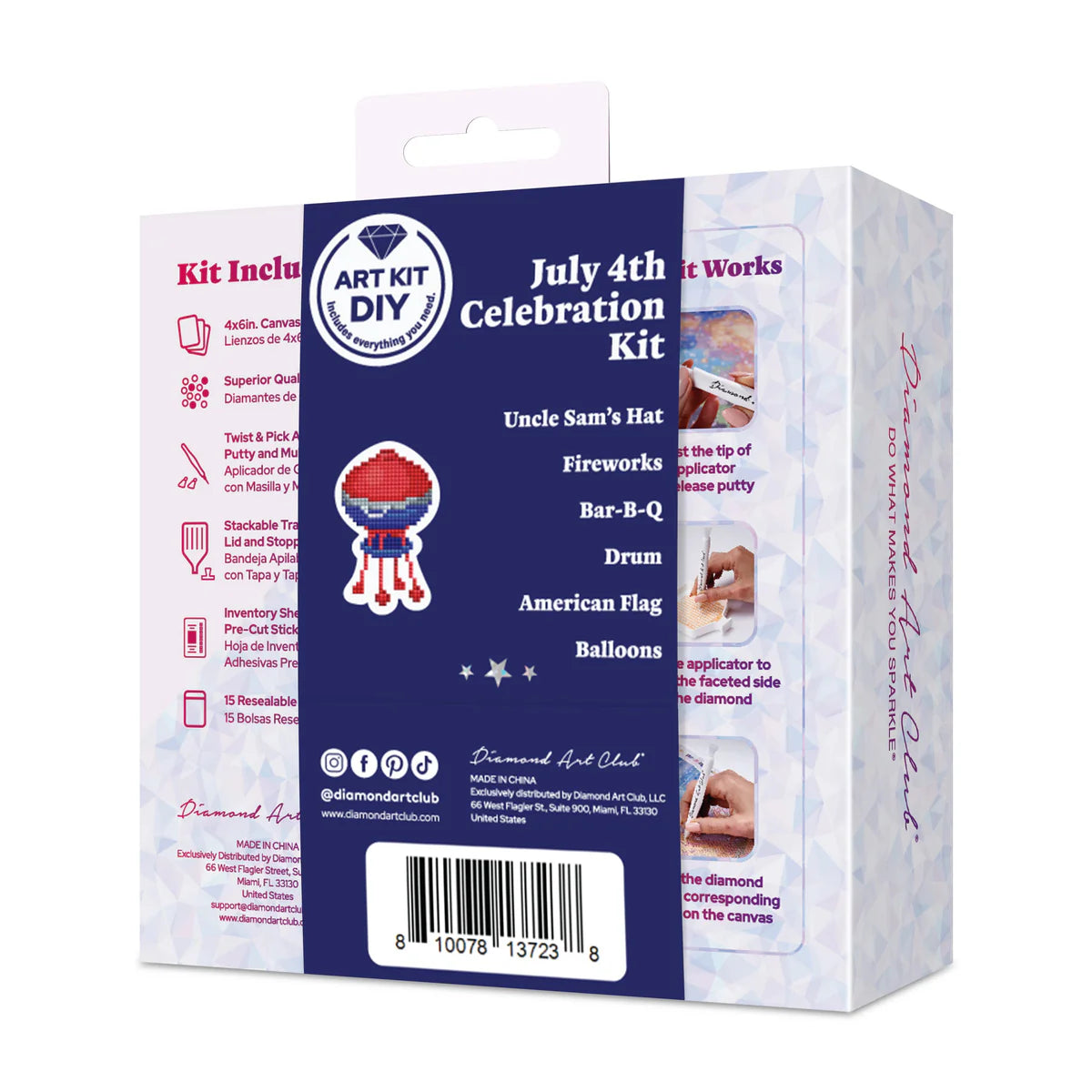 Diamond Art Club Mini Dazzles - 4th of July Diamond Painting Kit