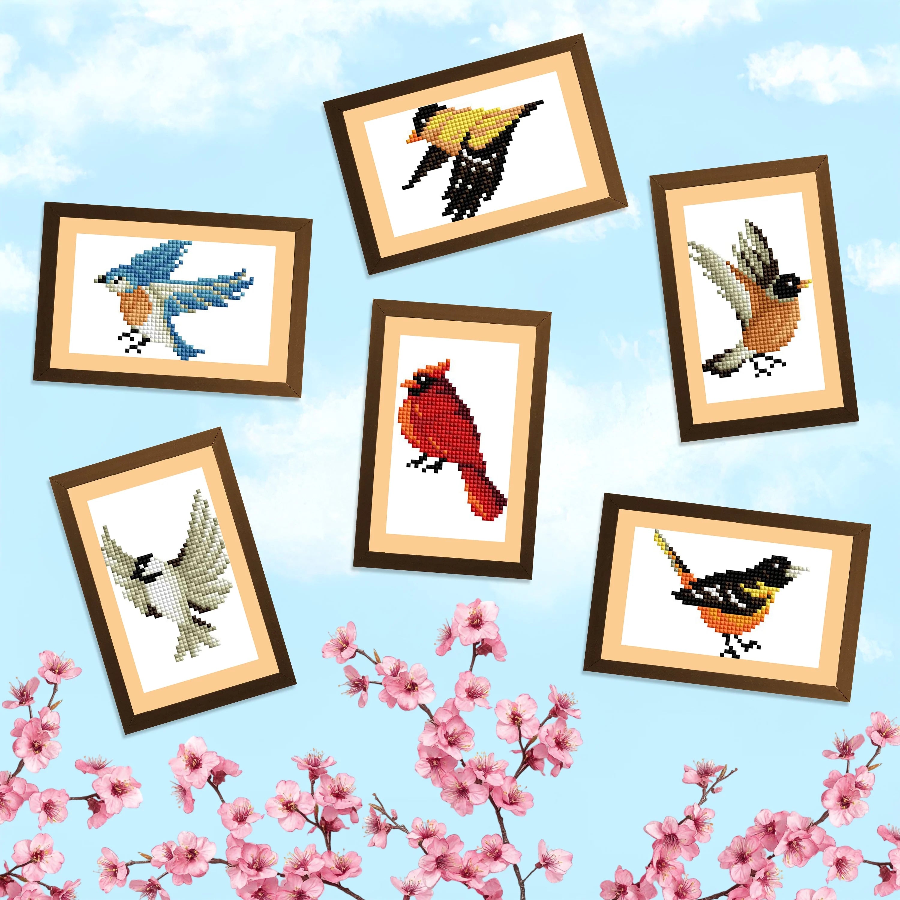 Diamond Art Club Mini Dazzles - Birds Diamond Painting Kit