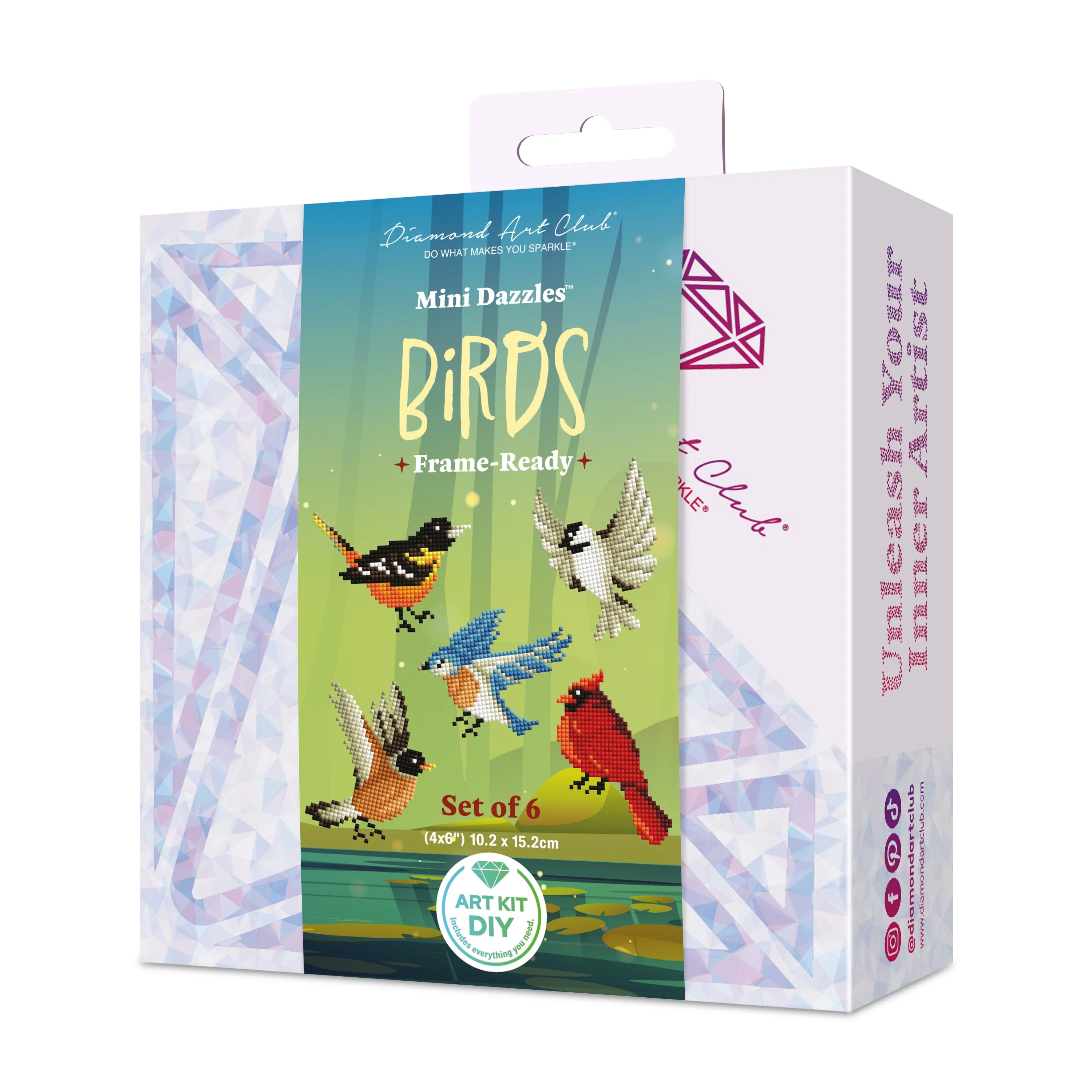 Diamond Art Club Mini Dazzles - Birds Diamond Painting Kit