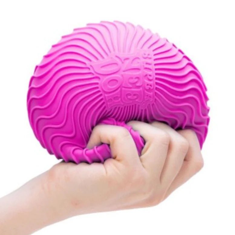 Super Nee Doh Ripples 4.5 Inch Squish Ball Fidget Toy - Owl & Goose Gifts