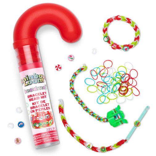 Rainbow Loom Candy Cane Surprise Holiday Bracelet Kit
