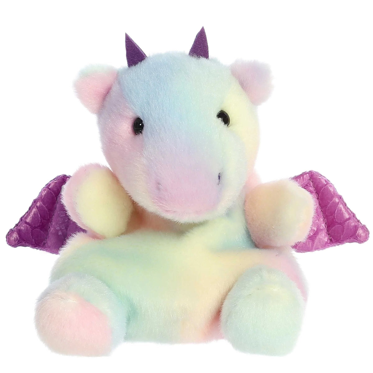 Palm Pals 5 Inch Aster the Pastel Tie Dye Dragon Plush Toy - Owl & Goose Gifts