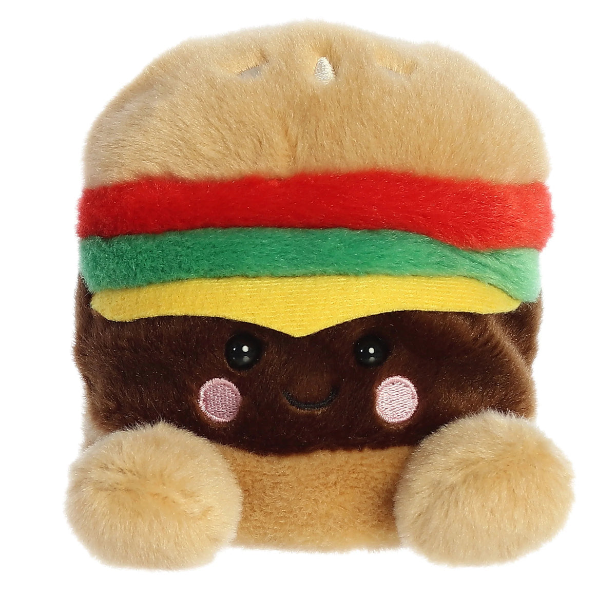 Palm Pals 5 Inch Charles the Cheeseburger Plush Toy - Owl & Goose Gifts