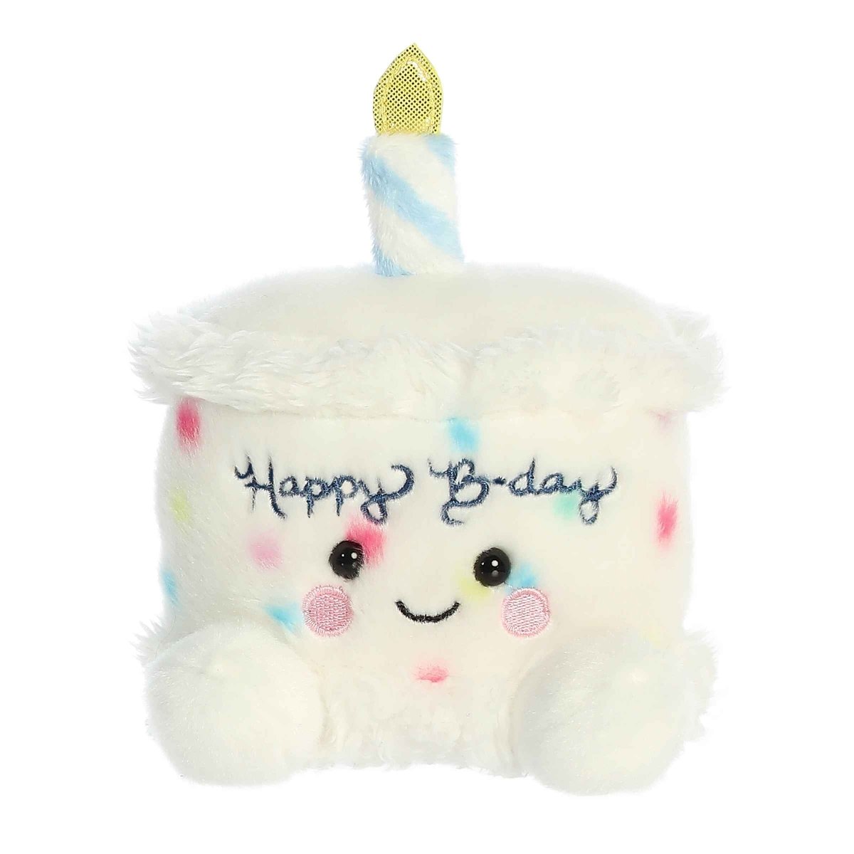 Palm Pals 5 Inch Happy the Birthday Cake Plush Toy - Owl & Goose Gifts