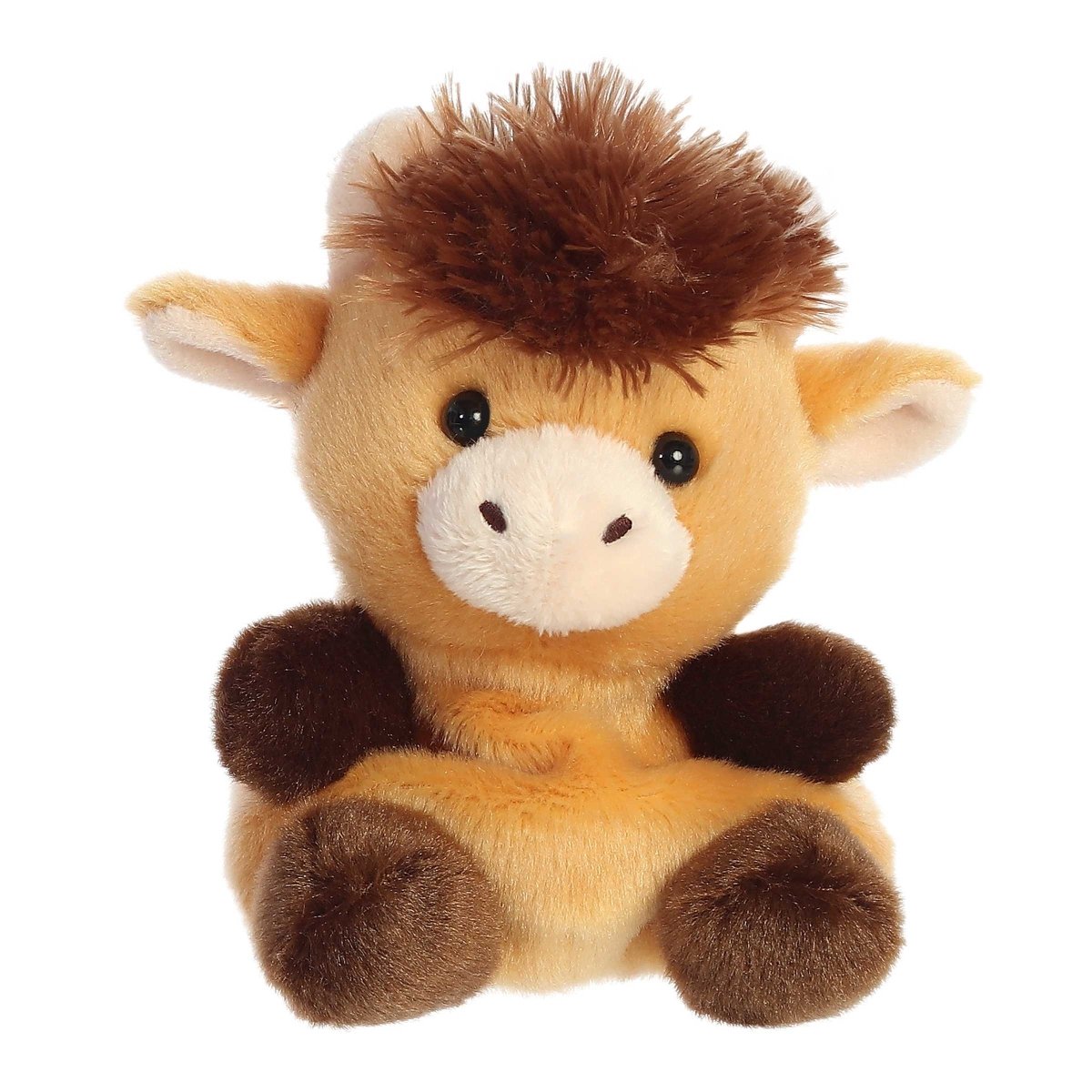 Palm Pals 5 Inch Hubert Highland Cow Plush Toy - Owl & Goose Gifts