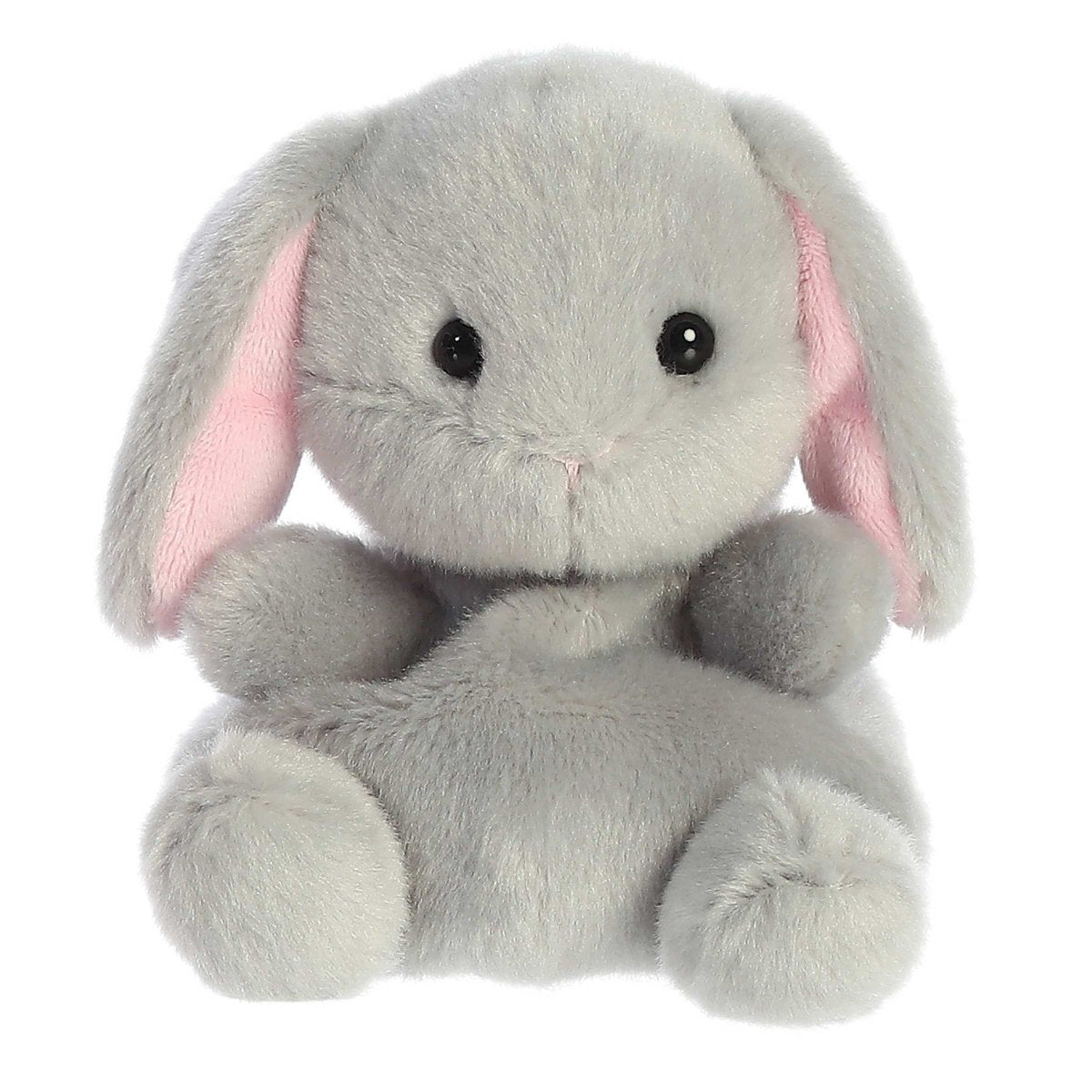 Palm Pals 5 Inch Pebbles the Gray Bunny Easter Plush Toy - Owl & Goose Gifts