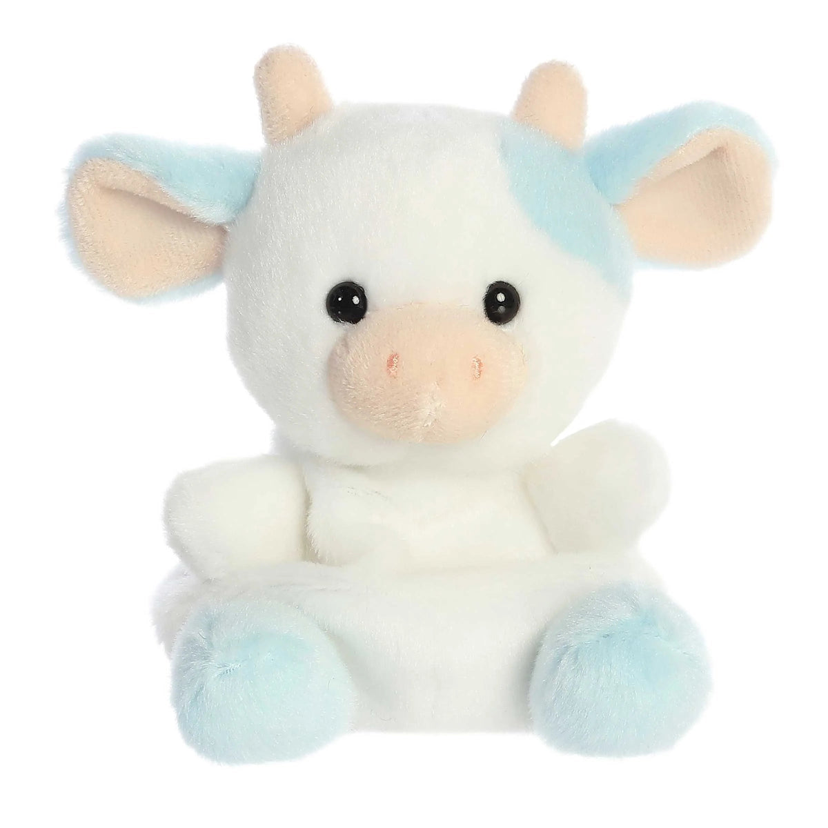 Palm Pals 5 Inch Skyla Blueberry Cow Plush Toy - Owl & Goose Gifts