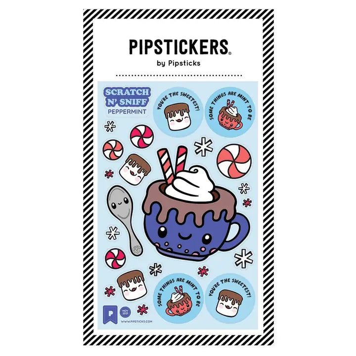 Pipsticks Mint To Be Together Holiday Scratch N' Sniff Stickers ...