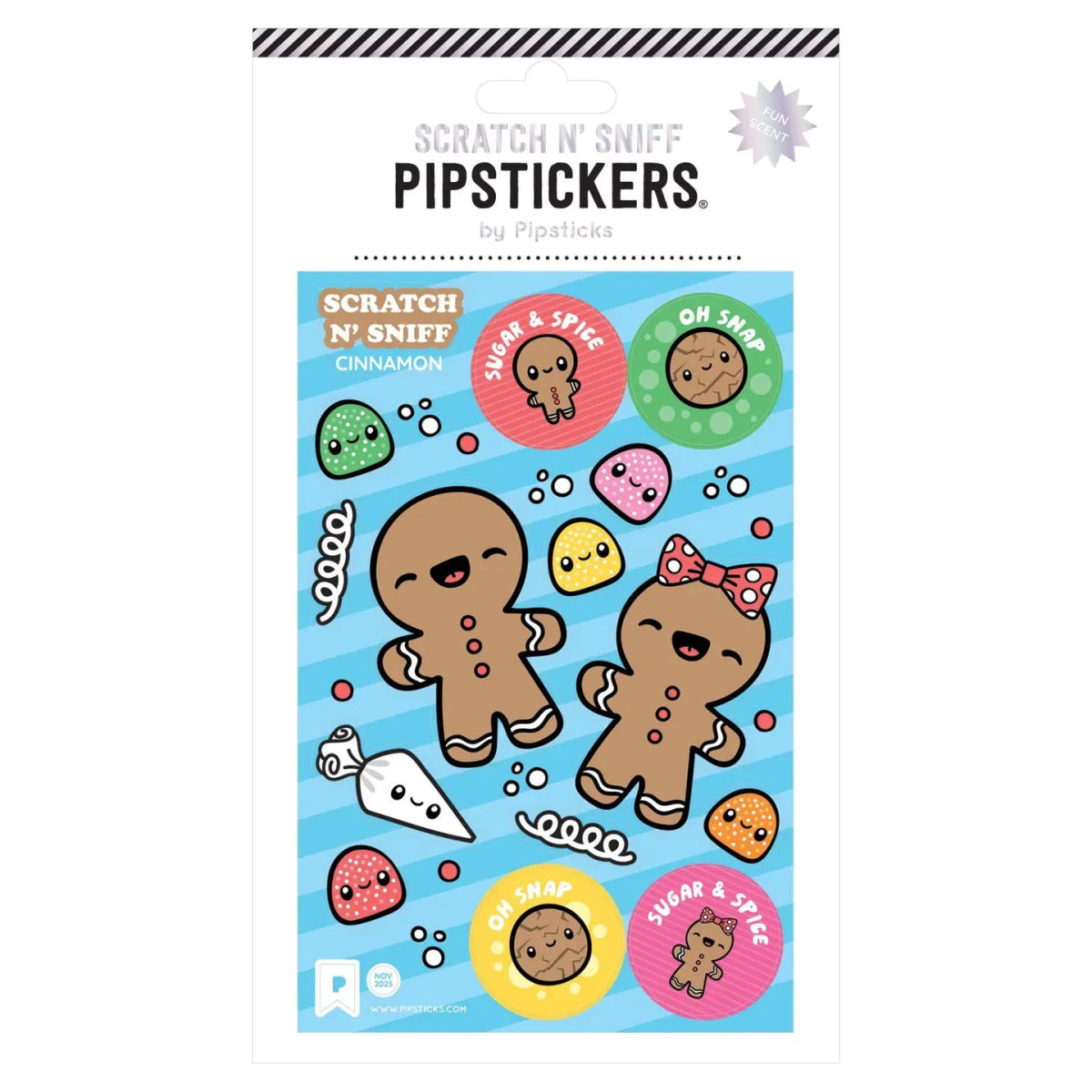 Pipsticks Oh Snap Holiday Scratch N' Sniff Stickers - Cinnamon - Owl ...