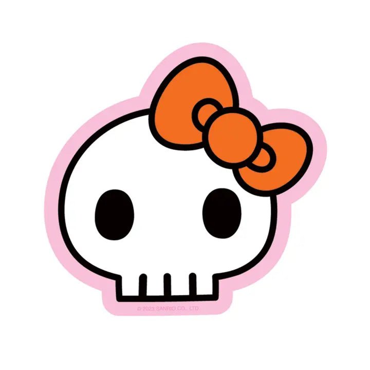 Pipsticks + Hello Kitty Skull Halloween Vinyl Sticker - Owl & Goose Gifts