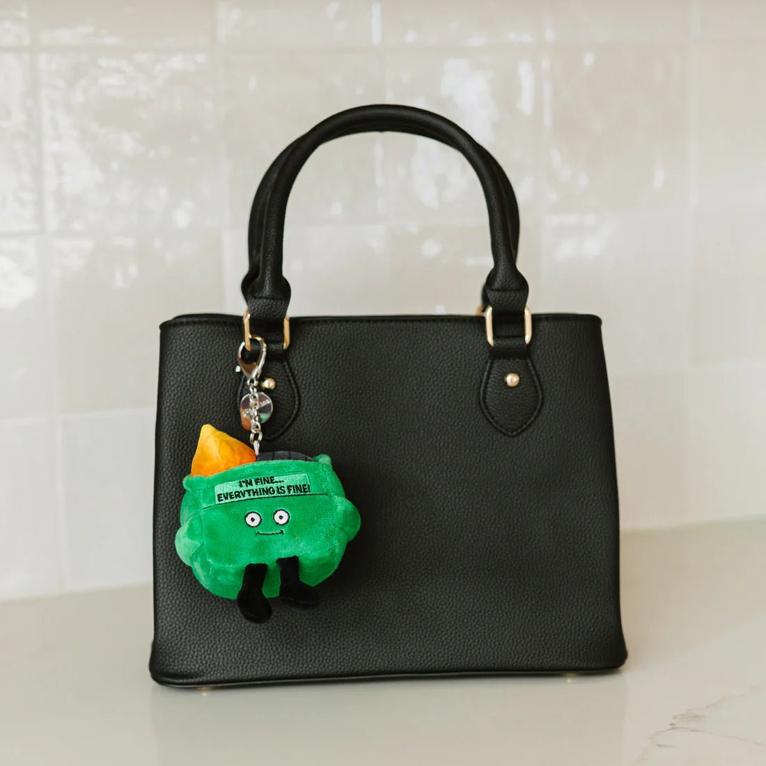 Punchkins Bites - I'm Fine, Everything is Fine Dumpster Fire Plush Clip - Owl & Goose Gifts