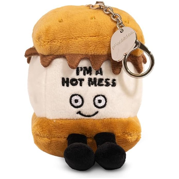 Punchkins Bites - I'm a Hot Mess S'More Plush Clip - Owl & Goose Gifts