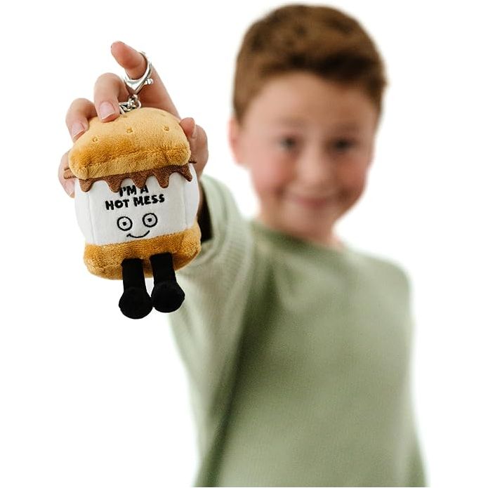 Punchkins Bites - I'm a Hot Mess S'More Plush Clip - Owl & Goose Gifts